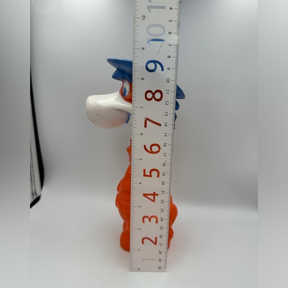 VTG 1960 HANNA-BARBERA QUICK-DRAW MCGRAW BUBBLE BATH SOAKY COIN BANK 9.5" - Picture 7 of 16